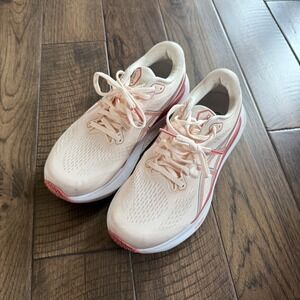 ASICS GEL-Kayano 30 Womens Running Shoes Peach Pink Stability Sneaker 10 Wide